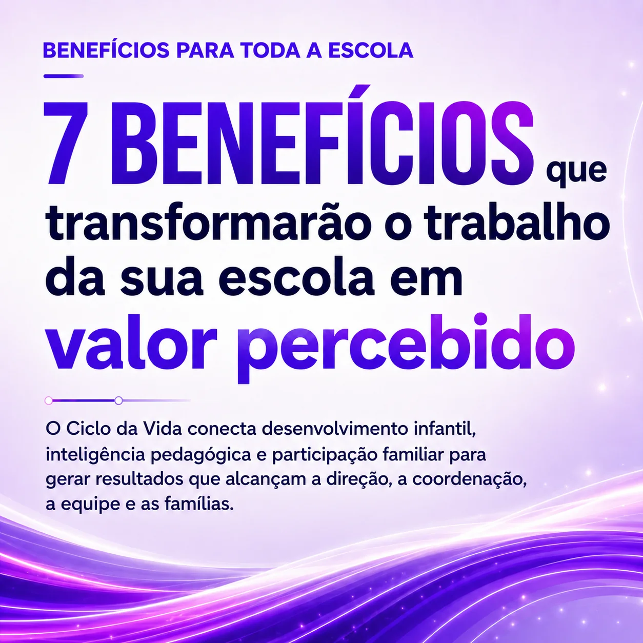 7 benefícios que transformarão o trabalho da sua escola em valor percebido.
